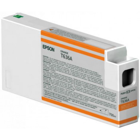 Epson T636A Cartuccia inchiostro arancione per STYLUS PRO 7900 (700ml) 1pz - C13T636A00 - C92E20033