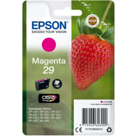 Epson T2983 Cartuccia inchiostro magenta per EXPRESSION HOME XP 235 (3,2ml) 1pz - C13T29834012 - C92E20103