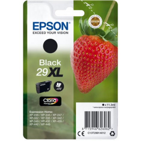 Epson T2991 XL Cartuccia inchiostro nero per EXPRESSION HOME XP 235 (11,3ml) 1pz - C13T29914012 - C92E20106