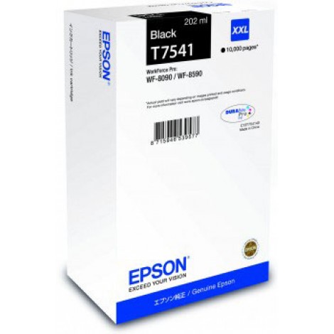 Epson T7541 Cartuccia inchiostro nero per WORKFORCE WF 8090 (202ml) 1pz - C13T75414N - C92E20131