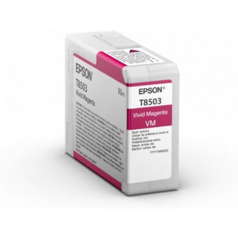 Epson T8503 Cartuccia inchiostro magenta per SURECOLOR SC P800 (80ml) 1pz - C13T85030N - C92E20178