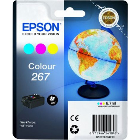 Epson T2760 Cartuccia inchiostro colore per WORKFORCE WF 100W (6,7ml) 1pz - C13T26704010 - C92E22054