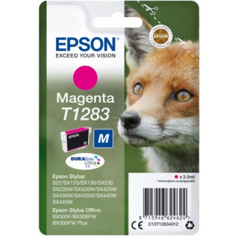 Epson T1283 Cartuccia inchiostro magenta per STYLUS S 22 (3,5ml) 1pz - C13T12834012 - C92E22162