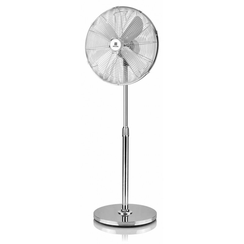 Ventilatore a Piantana 50W Altezza massima 125 cm 3 Velocità colore Cromato 4 Lame Alluminio -   C92CRO4L