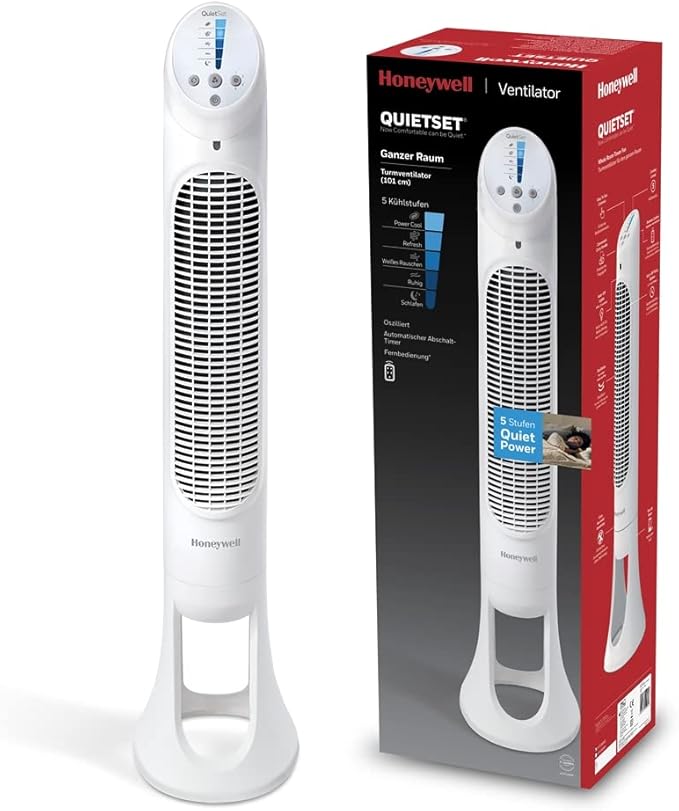 Ventilatore a torre oscillante per l'intera stanza Honeywell QuietSet  -  C92HON3