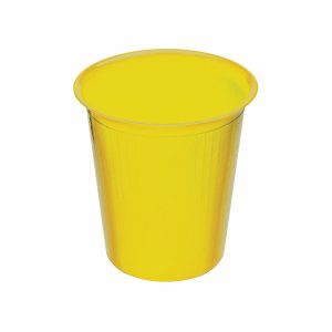 Plastic Cestino gettacarta tipo chiuso 13lt Dimensioni prodotto H 31,5 cm diametro 30 cm colore giallo